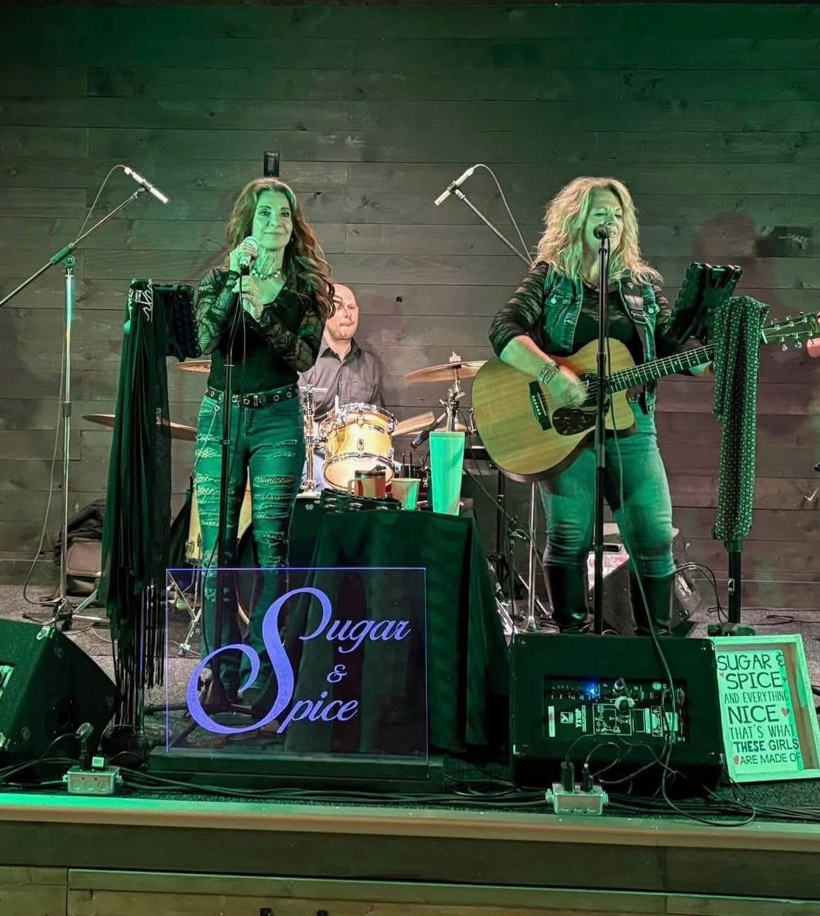 Sugar and Spice performing live with their band